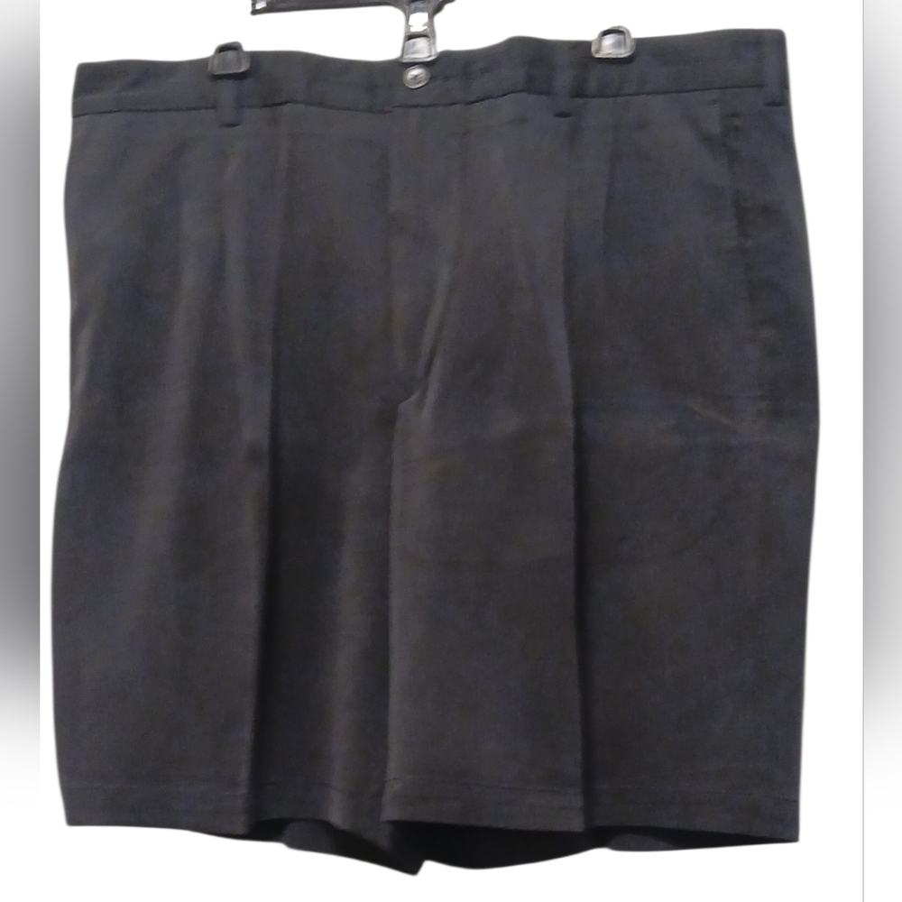 Tommy Bahama - Navy Blue Silk & Rayon Shorts, Four Pockets, Button & Zip Closure - Picture 3 of 8
